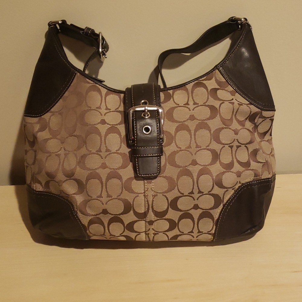 Brown Signature Coach Bag